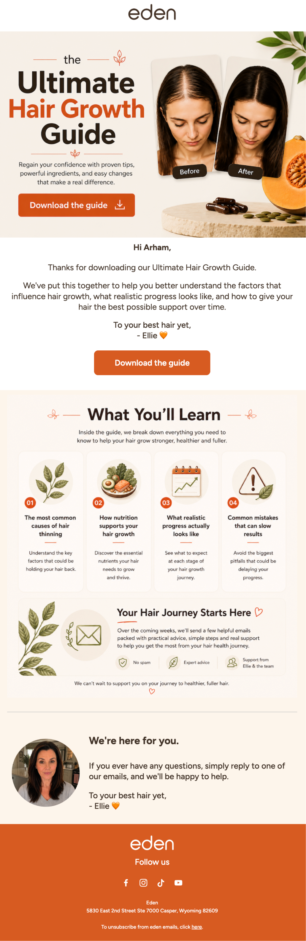Email campaign example 1