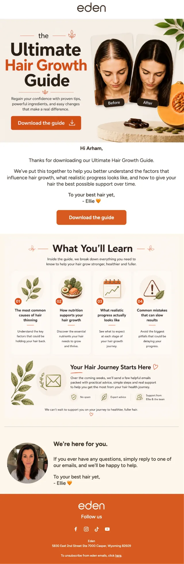 Email campaign example 1